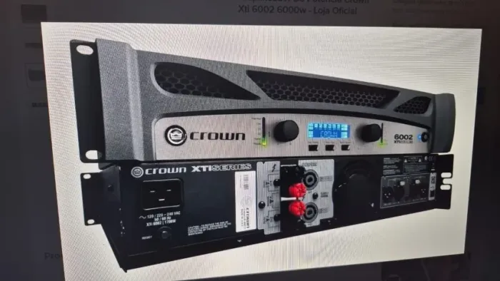 AMPLIFICADOR DE POTÊNCIA 6002 6000 WATTS NOVÍSSIMO EM EXCELENTE ESTADO DE D CONSERVAÇÃO  