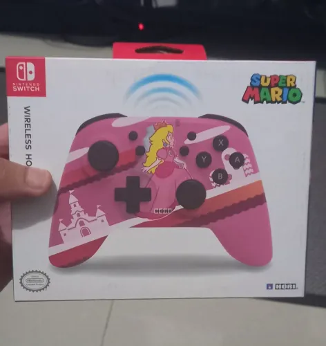 Controle Princesa Peach linha Hori - Switch 1 e 2