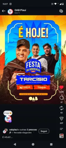 Show do Tarcísio hoje 21/08