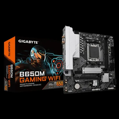 [Lacrado] Placa Mãe Gigabyte B650M Gaming WIFI, Chipset B650, AMD AM5, M-ATX, DDR5