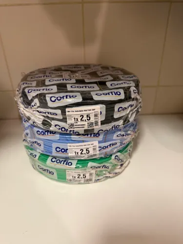 3 rolos fechados fio 2,5mm CORFIO