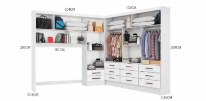 Armário para quarto - modulado 