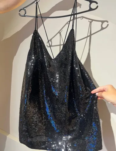 Blusa paetê H&M