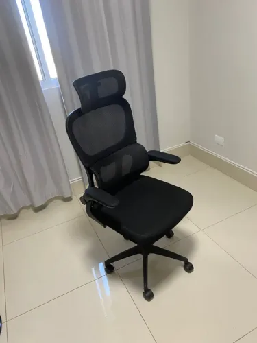 Cadeira de Escritório Ergonômica com Apoio de Cabeça