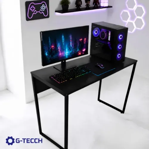 Mesa Gamer 1m NOVA Escrivaninha Multiuso de Escritório Industrial Computador Birô Notebook