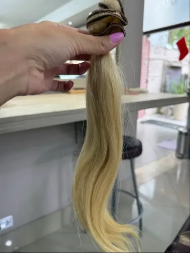 Cabelo mega hair loiro 40cm