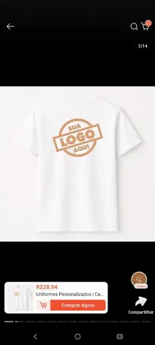 Camisa Menos e Mais
