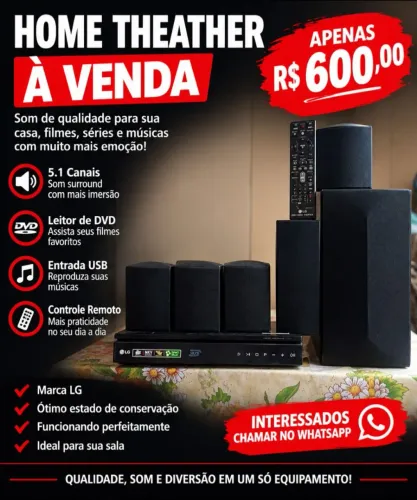 Vende-se um homem theather