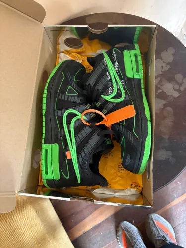 Off-White x Nike Air Rubber Dunk Green Strike TAM:40