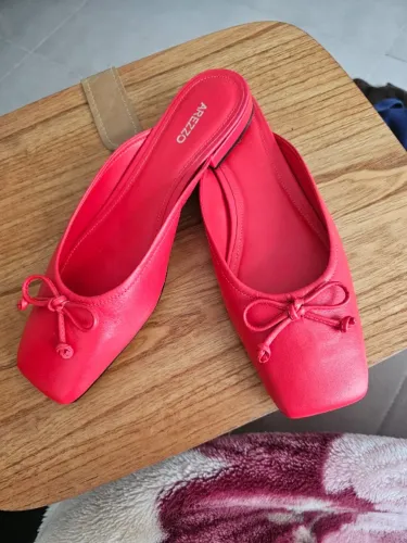 Arezzo sapato sapatilha vermelho