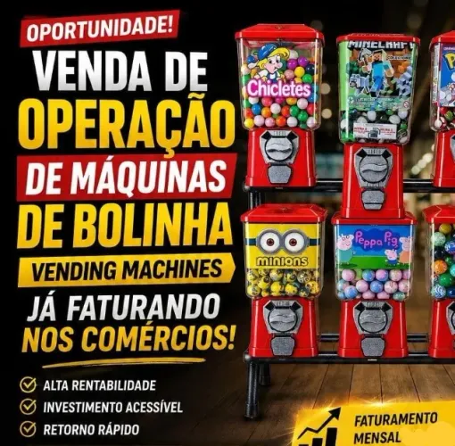 Rota de Máquinas de Bolinhas já Faturando