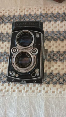 Rolleiflex Automat Carl Zeiss Tessar 75mm anos 50 + Case Original