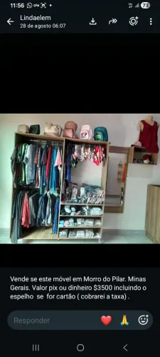 Armário de roupa de loja