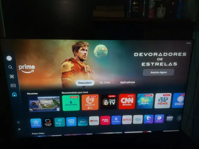 SMART TV 75 4K SAMSUNG CRISTAL GAMING HUB XBOX TUDO EM 1 SEMI NOVA MODELO U8600F IMPECAVEL