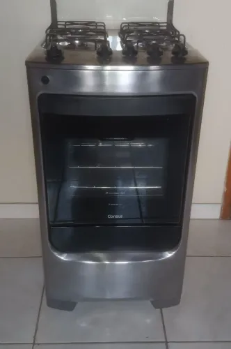 FOGÃO INOX CÔNSUL 4 BOCAS 