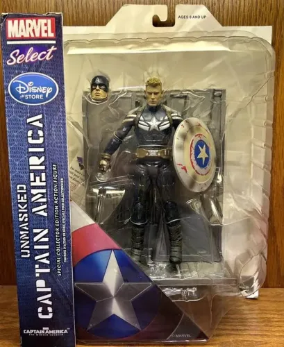 Marvel Select unmasked Captain America - Exclusivo - Raro - LACRADO 