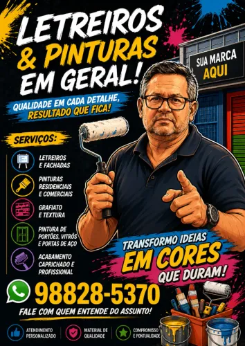 Letreiros e pinturas em geral
