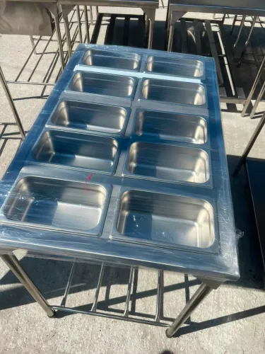 Mesa para restaurantes de inox