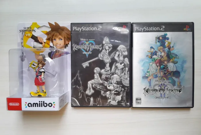 Kingdom Hearts 1 e 2 de PS2 + Amiibo Sora [Original Japonês]