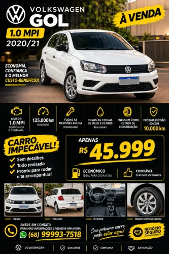Volkswagen Gol Geração VII 1.0 12V Flex Mec. 4P 2021