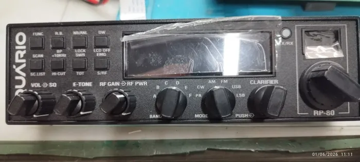 Frente completa do rádio aquário rp80-v15, super nova
