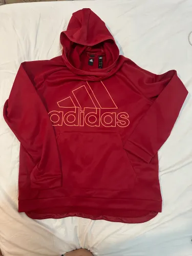 Blusa Adidas mangas compridas TAM G com capuz