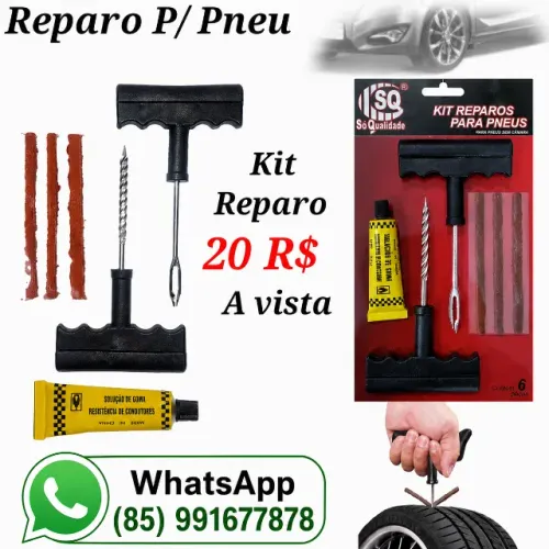 Kit Remendo P/ Pneus sem Câmara