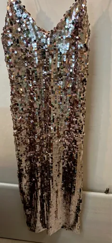 Vestido paetê Zara