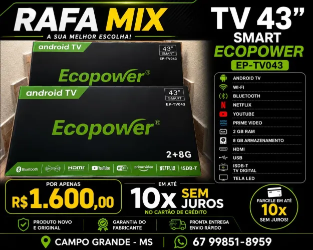 Smart tv 43 pol ECOPOWER