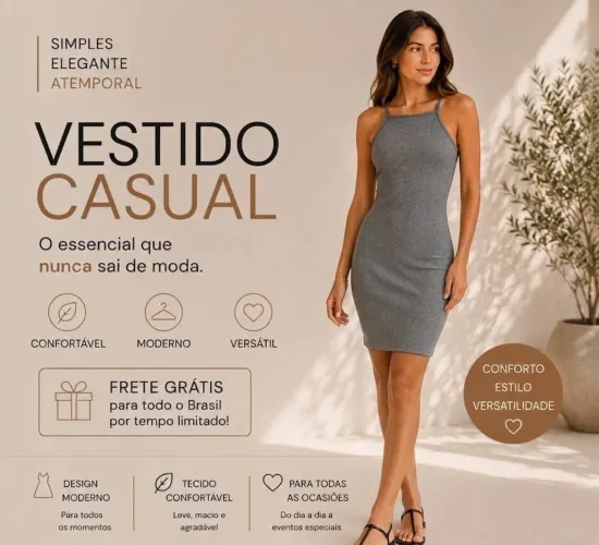 vestidos com alça (tipo regata)