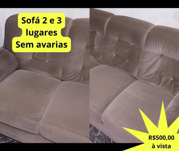 Jogo de Sofá Simples Sem Avarias - Tatuí 