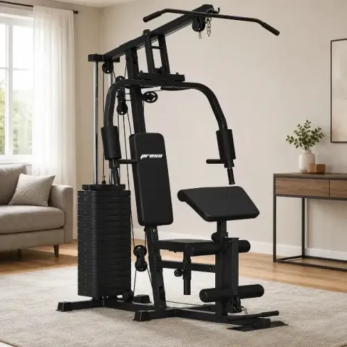 Estação De Musculação 80kg Aparelho Ginástica Braço Perna Exercício MBX Estação De Muscula