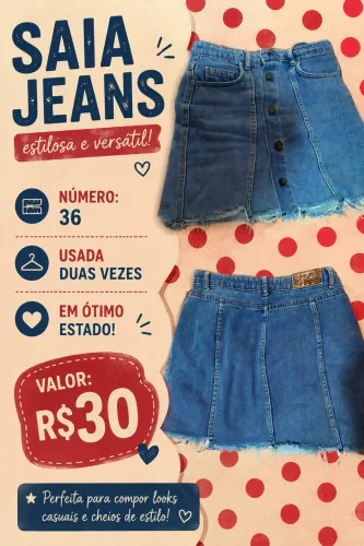 Saia Jeans