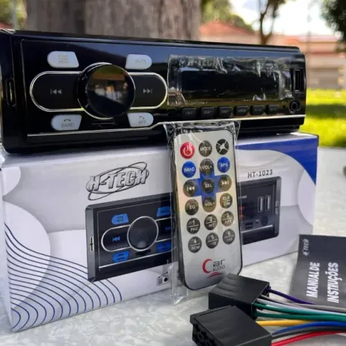 Som Automotivo com Bluetooth USB Auxiliar e Controle