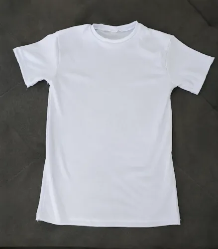 Camiseta Canelada Branca - Tam. M