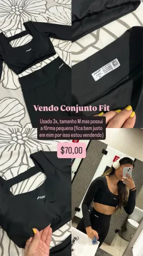 Conjunto Fit Seminovo TAM M