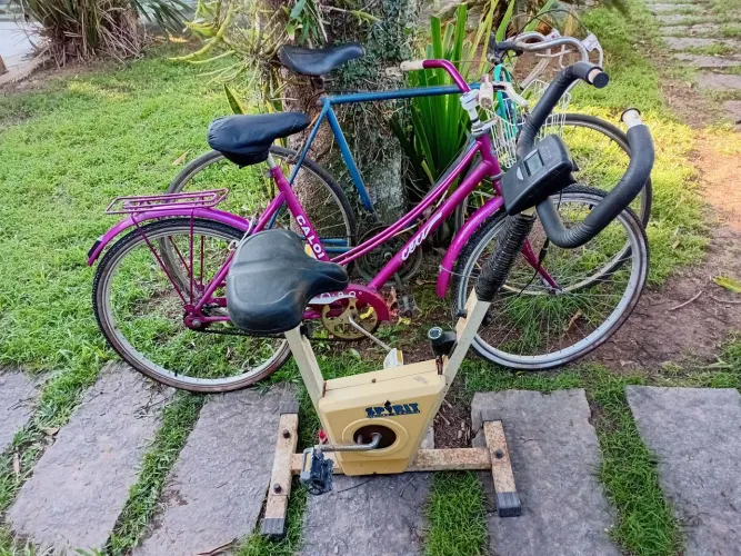 BICICLETAS: CALOI CECI ARO 26 + MONARK 10 DE CORRIDA ARO 27 + ERGOMÉTRICA MARCA SPIRIT