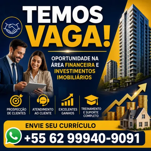 Contrata-se consultor comercial, para área financeira e de investimentos.