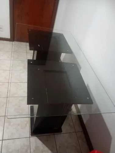 Mesa tampo de vidro 1,60 x90