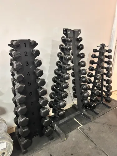 Anilhas barras halteres pisos emborrachados dumbells barras montadas 