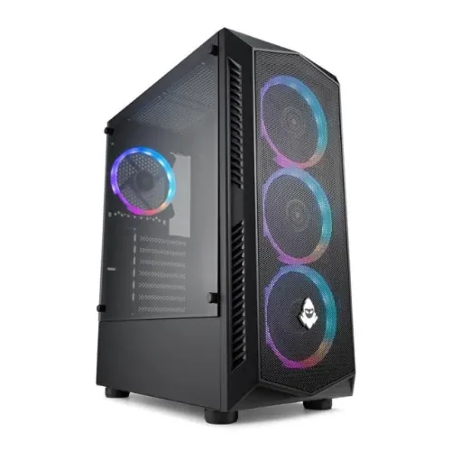 Gabinete Gamer Mancer Aerostorm Preto Mid-Tower Vidro Temperado