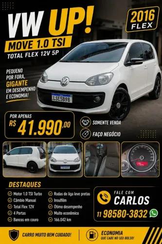 Volkswagen Up! Move 1.0 TSI Total Flex 12V 5P 2016