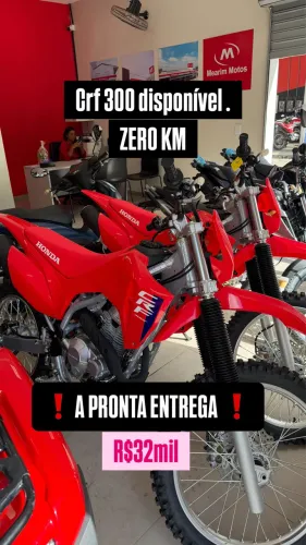 CRF 300 zero na loja.