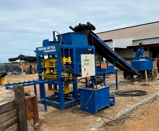 Máquina de blocos paver bloquete hidráulica alta produção