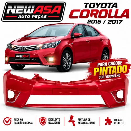PARA CHOQUE COROLLA 15/19 Já pintado ( INSTALAÇÃO IMEDIATA)