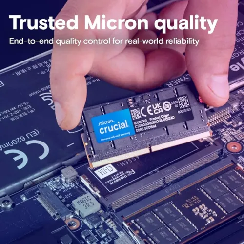 Memória DDR5 32GB 5600MHz Crucial SODIMM CT32G56C46S5  - Lote ou Unitário