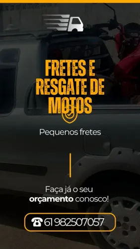 Frete e resgate de motos
