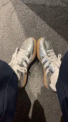 Tênis Adidas Samba OG Silver Metallic Feminino Premium - Disponível 34 AO 39