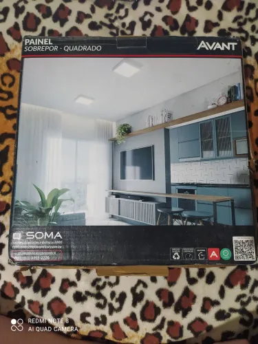 Painel LED Avant 24W 29x29cm Luz Branca Novo