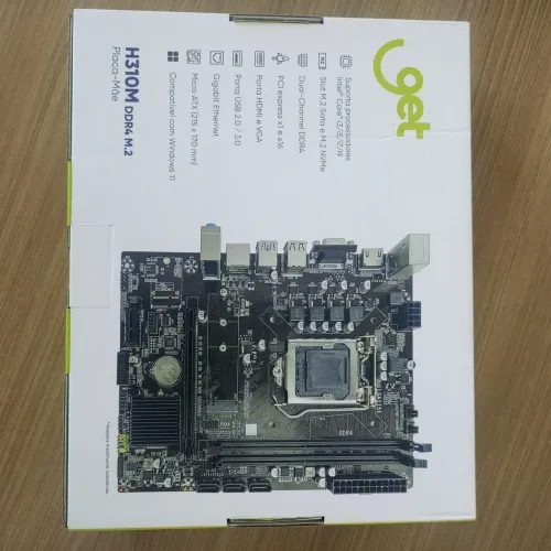 Placa mãe H310 1151 ddr4 get